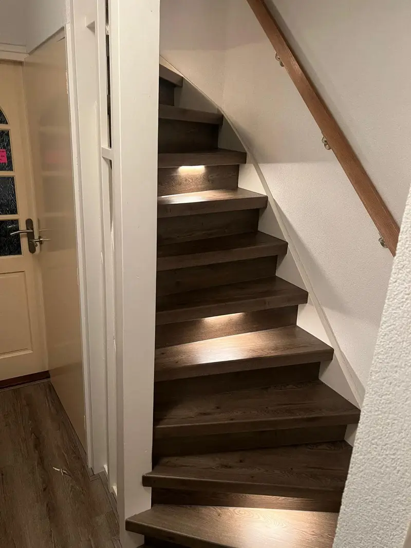 LED verlichting in trap